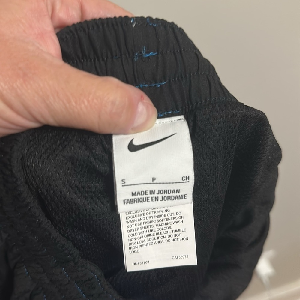 Nike Men's 8” Core Contend Volley Swim Trunks Small Blue Black - Picture 8 of 9